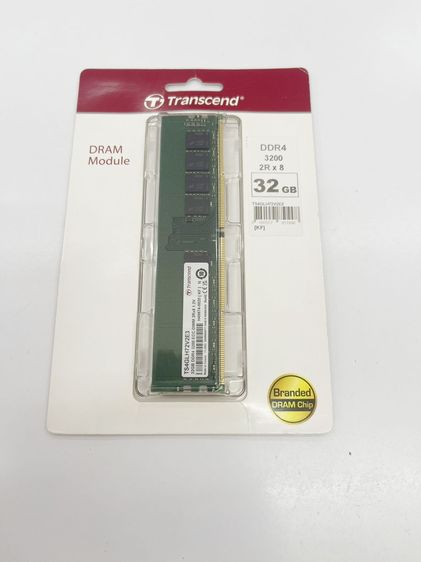 ที่เก็บข้อมูลและเมมโมรี่การ์ด มือ 1 ค้างสต๊อก transcend DDR4 3200 32 GB ราคาถูกใจ