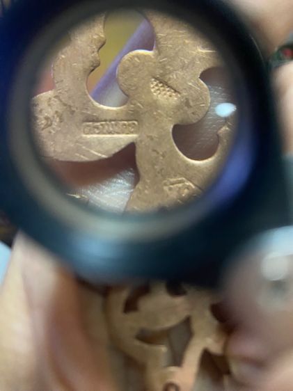 เข็มขัดโบราณสีนาค มีตอก40 ตอกตรามงกุฎ รูปที่ 5