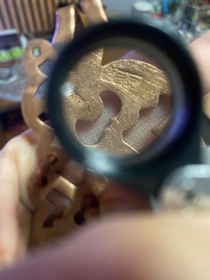 เข็มขัดโบราณสีนาค มีตอก40 ตอกตรามงกุฎ รูปที่ 6