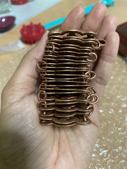 เข็มขัดโบราณสีนาค มีตอก40 ตอกตรามงกุฎ รูปที่ 3