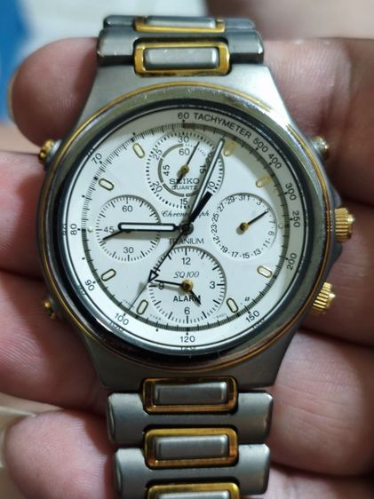 Seiko Quartz Chronograph 7T44-6A00 Titanium