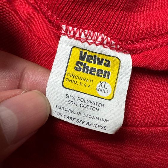เสื้อยืดผ้าบาง 80s Velva Sheen made in USA Size XL รูปที่ 2