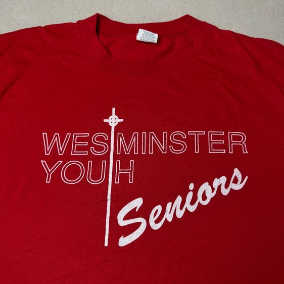 เสื้อยืดผ้าบาง 80s Velva Sheen made in USA Size XL รูปที่ 5