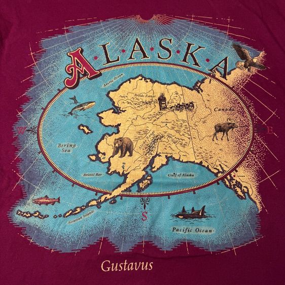 เสื้อยืด 90s Alaska Size XL รูปที่ 4