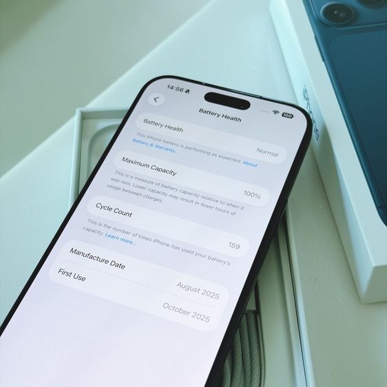 iPhone 17 Pro Max ความจุ 256 GB สี Deep blue สีน้ำเงินเข้ม เครื่องใหม่มากๆ ประกันเหลือ รูปที่ 7