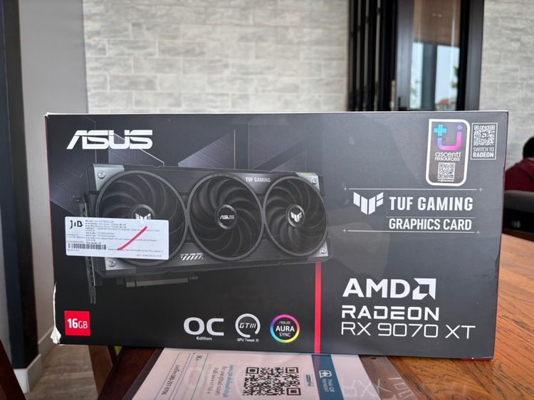 ขายการด์จอ มหาเทพ ASUS TUF GAMING RADEON RX 9070 XT OC EDITION 16GB GDDR6 ตัวท็อปสุด ของห่วงโซ่อาหาร  สภาพสวยมากๆ  น้องๆ มือ 1