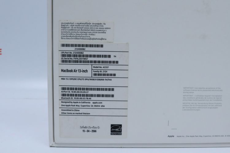 MacBook Air M1 13" 16.512GB - ID26030302 รูปที่ 15