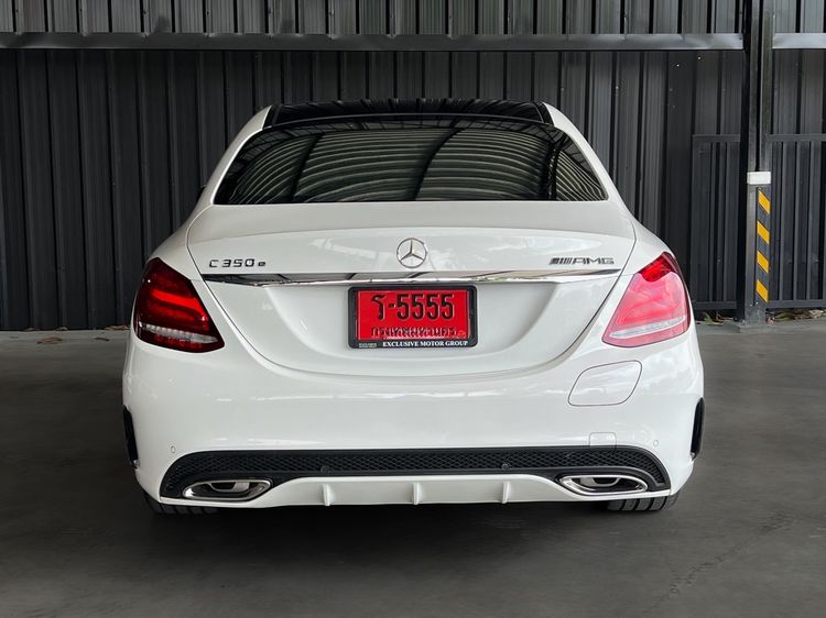 Mercedes-Benz C-Class 2017 C350 Sedan ปลั๊กอินไฮบริด (PHEV) ไม่ติดแก๊ส เกียร์อัตโนมัติ ขาว รูปที่ 4