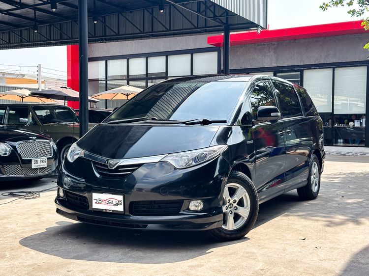 รถ Toyota Estima 2.4 Hybrid E-Four 4WD สี ดำ