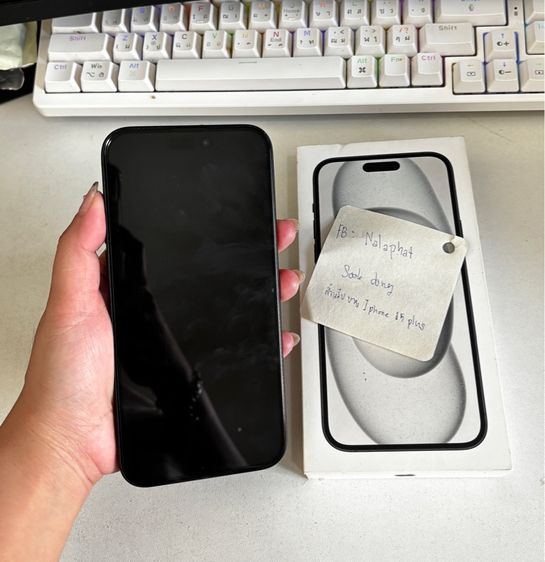 128 GB iphone 15 plus สีดำด้าน 128gb