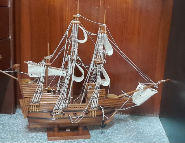 ขายเรือไม้จำลอง Mayflower(งานฝีมือหางดง จ.เชียงใหม่) ประณีตมาก รูปที่ 13