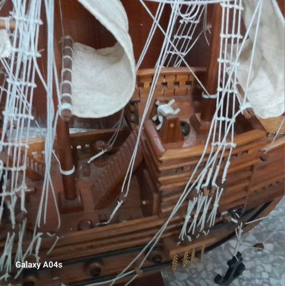 ขายเรือไม้จำลอง Mayflower(งานฝีมือหางดง จ.เชียงใหม่) ประณีตมาก รูปที่ 6