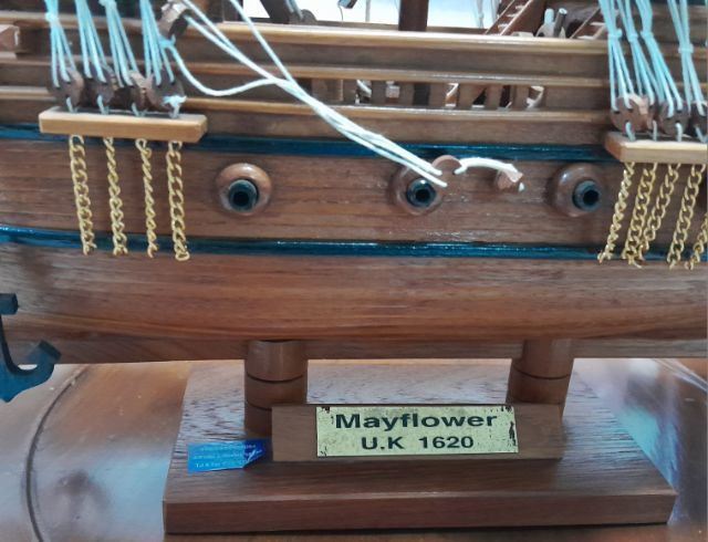 ขายเรือไม้จำลอง Mayflower(งานฝีมือหางดง จ.เชียงใหม่) ประณีตมาก รูปที่ 10