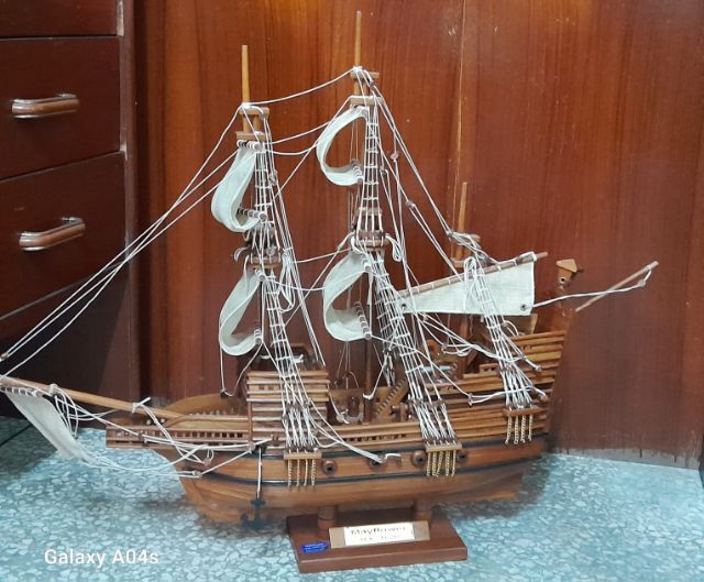 ขายเรือไม้จำลอง Mayflower(งานฝีมือหางดง จ.เชียงใหม่) ประณีตมาก รูปที่ 15