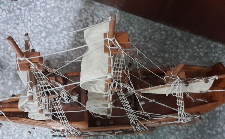 ขายเรือไม้จำลอง Mayflower(งานฝีมือหางดง จ.เชียงใหม่) ประณีตมาก รูปที่ 18
