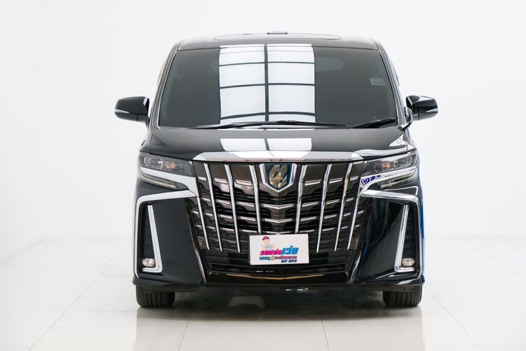 Toyota Alphard 2020 2.5 Hybrid SR E-Four 4WD Van ไฮบริด ไม่ติดแก๊ส เกียร์อัตโนมัติ ดำ รูปที่ 3