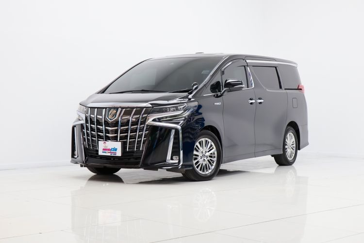 รถ Toyota Alphard 2.5 Hybrid SR E-Four 4WD สี ดำ