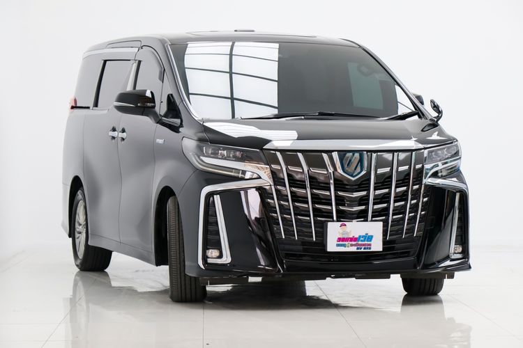 Toyota Alphard 2020 2.5 Hybrid SR E-Four 4WD Van ไฮบริด ไม่ติดแก๊ส เกียร์อัตโนมัติ ดำ รูปที่ 2