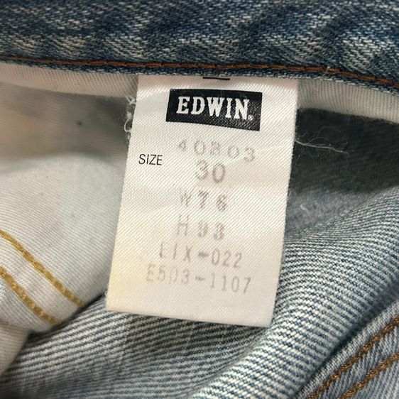 👖Made in Japan ★กางเกงยีนส์ EDWIN 403X ★ของแท้  รุ่น 403X EXTRA EXTREME Regular Straight Denim Jeans รูปที่ 2