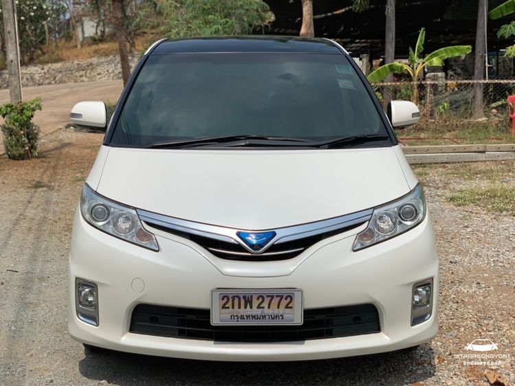 Toyota Estima 2014 2.4 Hybrid E-Four 4WD Utility-car ไฮบริด เกียร์อัตโนมัติ ขาว รูปที่ 3