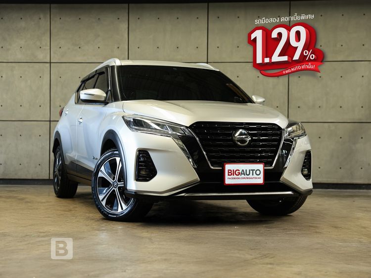 Nissan Kicks 2022 1.2 E Utility-car ไฮบริด ไม่ติดแก๊ส เกียร์อัตโนมัติ บรอนซ์เงิน
