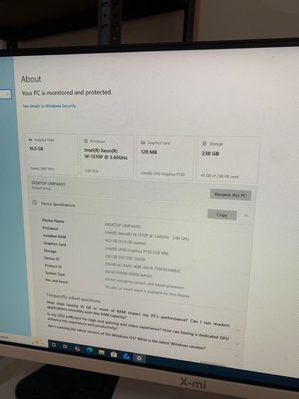 คอม All in one i9 i7 i5 มีหลายเจน จอใหญ่ ภาพสวยคมips คอมจอในตัวพร้อมใช้งาน รูปที่ 13