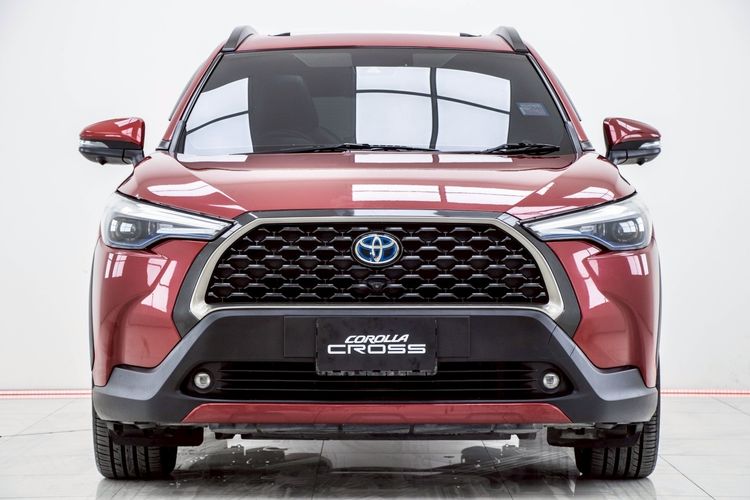 Toyota Corolla Cross 2021 1.8 Hybrid Premium Safety Utility-car ไฮบริด ไม่ติดแก๊ส เกียร์อัตโนมัติ แดง รูปที่ 4