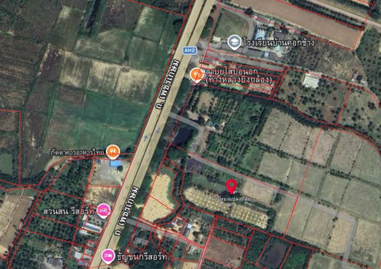 📌เจ้าของขายเอง ติดถนนใหญ่เพชรเกษมเลย ขายที่ดิน ประจวบคีรีขันธ์ บ่อนอก 14ไร่-1งาน-62ตรว แปลงเป็นสี่เหลื่ยมผืนผ้ายาว รูปที่ 4