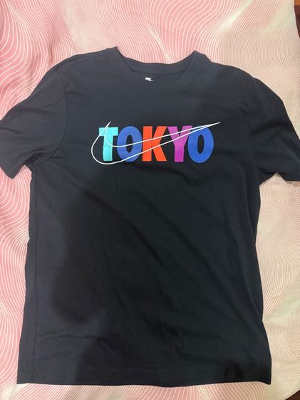 แขนสั้น เสื้อทีเชิ้ต ขายเสื้อ NIKE Tokyo แท้ สีดำ size L