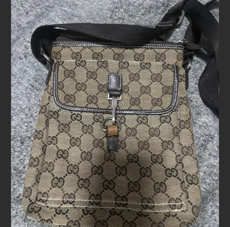 กระเป๋าสะพายข้างลายสีน้ำตาล รูปที่ 5