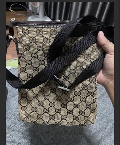 กระเป๋าสะพายข้างลายสีน้ำตาล รูปที่ 8