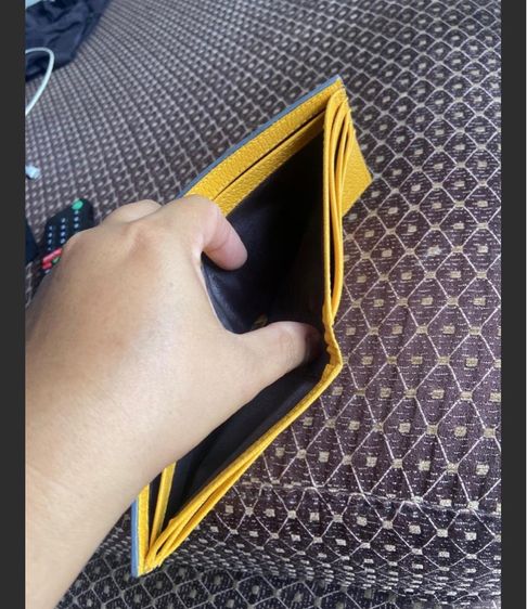 กระเป๋าสตางค์ หนังสีน้ำตาล รูปที่ 2