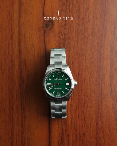 New Rolex Oyster Perpetual 134300 Green Dial Oyster Steel 2026 41mm. Fullset  รูปที่ 2