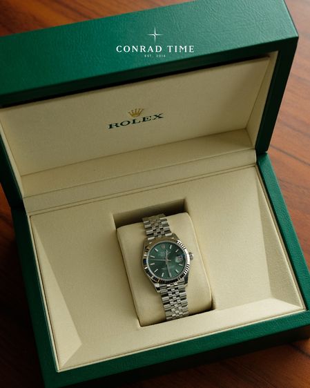 New Rolex Datejust 278274 Mint Green Dial White Gold Jubilee 2026 31mm. Fullset 100 รูปที่ 3