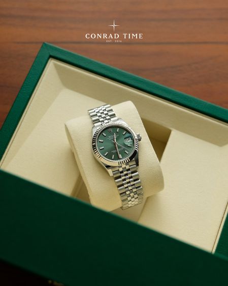 New Rolex Datejust 278274 Mint Green Dial White Gold Jubilee 2026 31mm. Fullset 100 รูปที่ 4