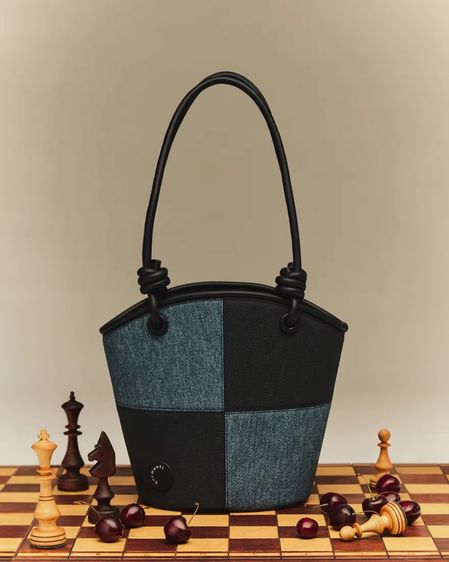 หญิง น้ำเงิน หนัง PU GARMENTI - DENIM DAILY TOTE BAG