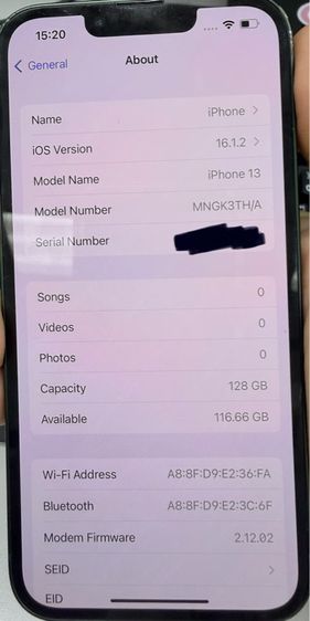 iPhone13 128 GB สีเขียว