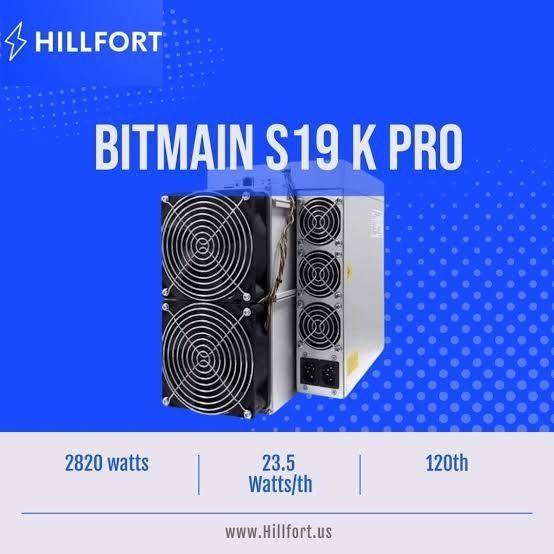 เครื่องขุดบิทคอยน์ Bitmain Antminer S19k Pro รุ่นยอดนิยมที่มีประสิทธิภาพสูงมือสอง สภาพนางฟ้า  รูปที่ 5