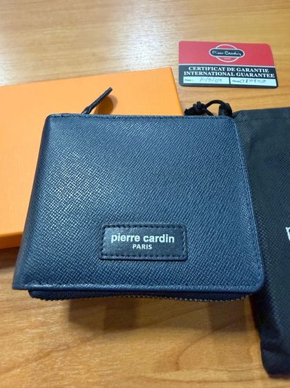 ขายกระเป๋าตัง  pierre cardin สีกรม มือหนึ่ง แกะมาดูไม่ได้ใช้งาน ประกัน1ปี ถึง 10-3-70  รูปที่ 2