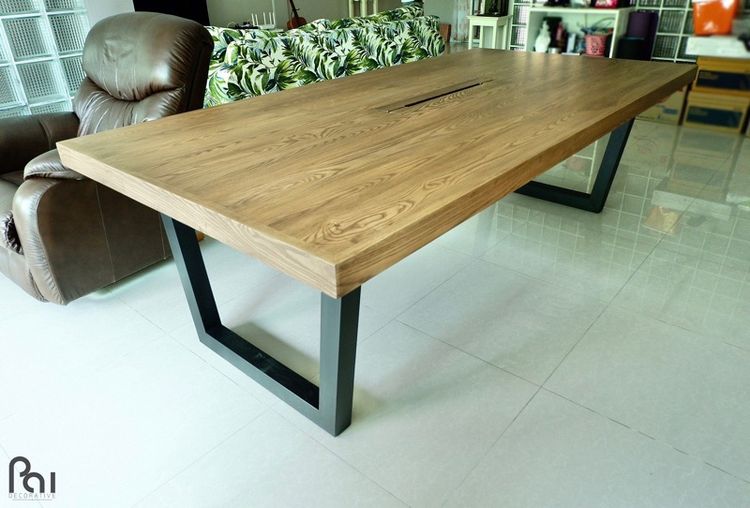 อื่นๆ โต๊ะทำงาน Meeting Table โต๊ะประชุม ไม้จริง ไม้แอช โดยช่างฝีมือคนไทย ราคาโรงงาน