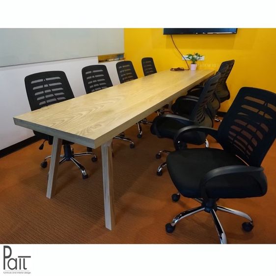 Meeting Table โต๊ะประชุม ไม้จริง ไม้แอช โดยช่างฝีมือคนไทย ราคาโรงงาน รูปที่ 14