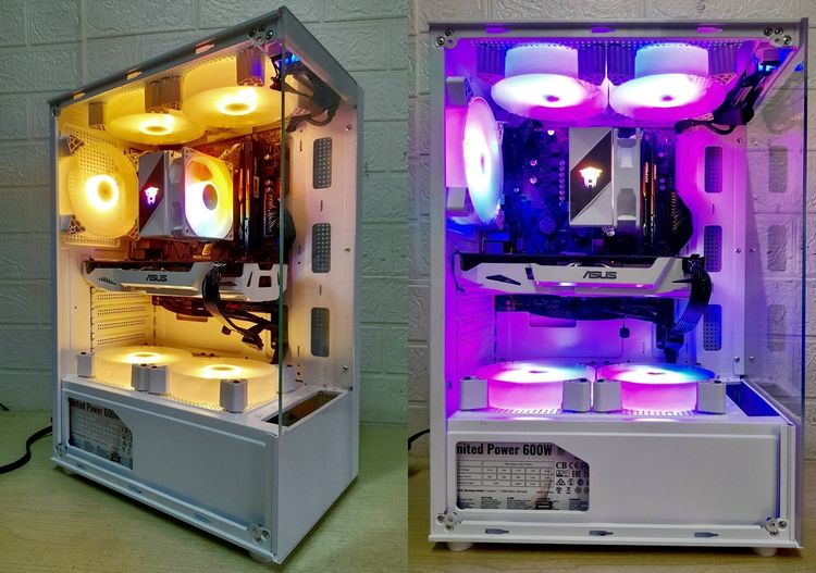 💥 Com เล่น สตรีมเกมส์ ทำงาน กราฟิก 3D ตัดต่อ 💥 CPU RYZEN7 2700 + GTX 1060 OC 6 GB + RAM 16 GB + M.2 NVme 256 GB 💥