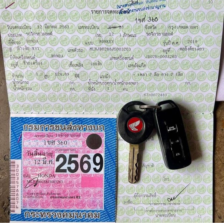 MONKEY ทะเบียนสวย กุญแจรีโมท ภาษี69 เล่มครบ รูปที่ 14