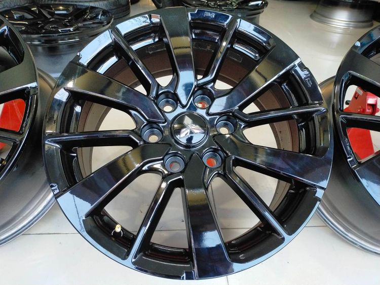 แม็กมิตซู ขอบ18 กว้าง7.5 et38 สีอบpowder coat ใส่ไทรทัน ปาเจ รูปที่ 3