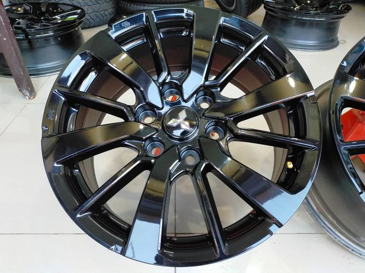 แม็กมิตซู ขอบ18 กว้าง7.5 et38 สีอบpowder coat ใส่ไทรทัน ปาเจ รูปที่ 4
