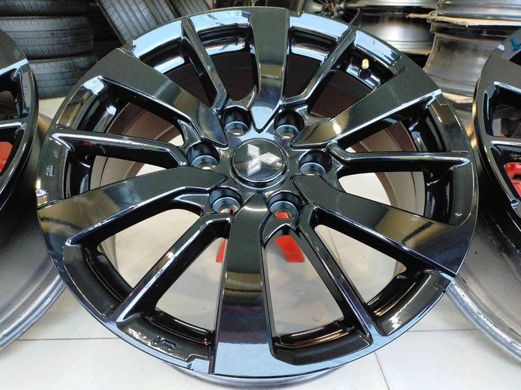 แม็กมิตซู ขอบ18 กว้าง7.5 et38 สีอบpowder coat ใส่ไทรทัน ปาเจ รูปที่ 2