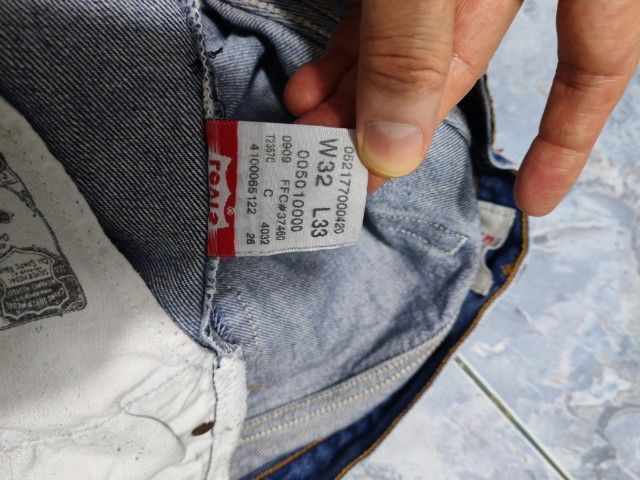 ลีวายส์ 501-0000 W32 L33 มือสอง ของแท้ เอว 32 ยาว 40 Made in Mexico รูปที่ 5