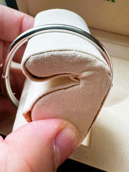 Used Nailed ตะปูเงิน กำไลข้อมือเงินกระดับเพชร Size 19 รูปที่ 6