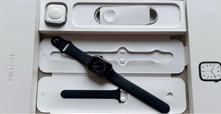  Apple Watch  S7 45 mm รุ่นพิเศษ ตัวสแตนเลส Stainless Steel  GPS -LTe ใช้ซิมได้ สภาพ99 รูปที่ 15