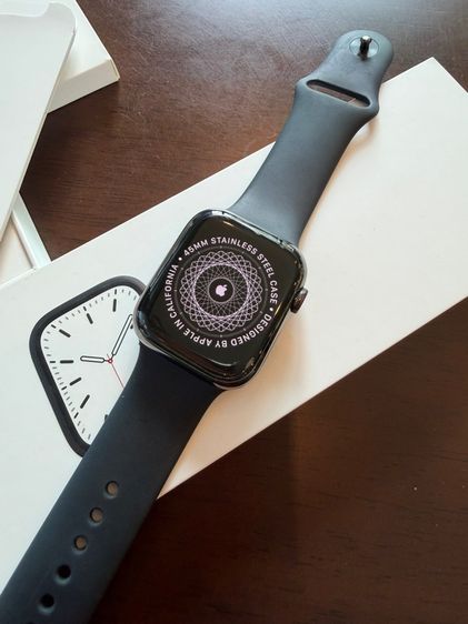  Apple Watch  S7 45 mm รุ่นพิเศษ ตัวสแตนเลส Stainless Steel  GPS -LTe ใช้ซิมได้ สภาพ99 รูปที่ 3